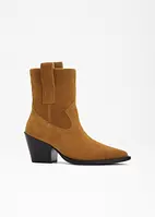 Bottines western en cuir, bonprix