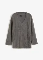 Pull oversize en fil moelleux, bonprix