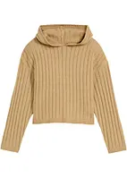 Pull en maille fille à capuche, bonprix