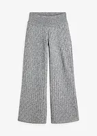 Pantalon en maille torsadée, bonprix