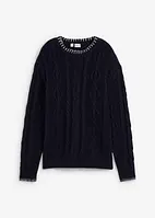 Pull en maille torsadée, bonprix