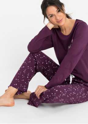 Pyjama d’hiver en polaire pour femme violet • Tous en Pyjama !