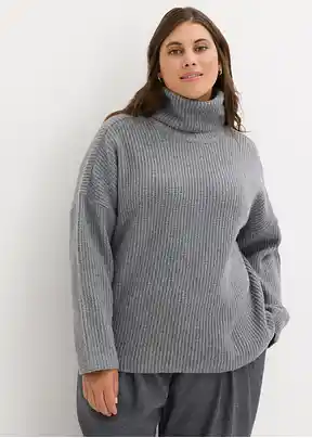 Pulls a col roule pour femme grandes tailles en ligne bonprix