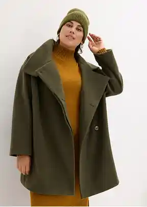 Manteau évasé femme grande taille sale