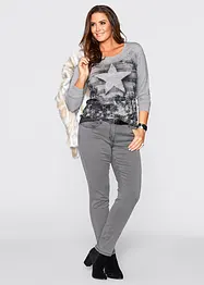 Jean slim taille mi-haute, très extensible, bonprix