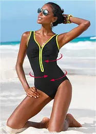 Maillot 1 pièce sculptant avec effet sculptant léger, bonprix