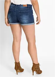 Short en jean brodé, bonprix