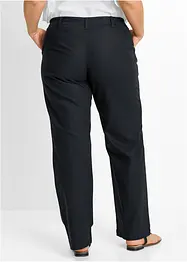 Pantalon en lin majoritaire avec taille confortable, Loose Fit, bonprix