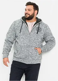 Gilet zippé à capuche avec doublure peluche, bonprix