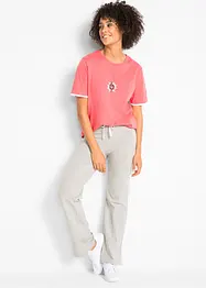 Lot de 2 pantalons en jersey coton extensible, bonprix