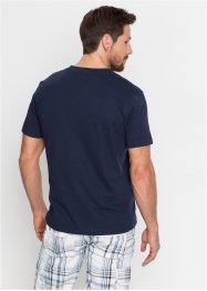 T-shirt col Henley à imprimé, manches courtes, bpc selection