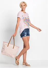 T-shirt à imprimé papillon, bonprix