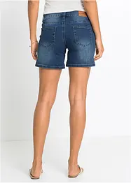 Short en jean brodé, bonprix