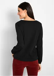T-shirt manches longues 100% coton, finitions élastiquées, bonprix