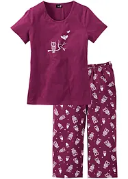 Pyjama avec corsaire et t-shirt, bonprix