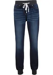 Jean Boyfriend extensible à empiècement taille côtelé, bonprix