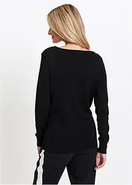 Pull long à strass, bonprix