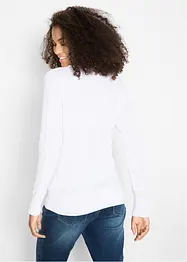 Pull col en V en fine maille, bonprix