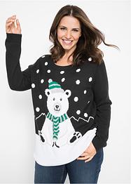Pull de Noël en maille, bpc bonprix collection
