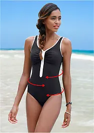 Maillot 1 pièce sculptant avec effet sculptant léger, bonprix