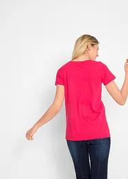 T-shirt coton à imprimé cœur, bonprix