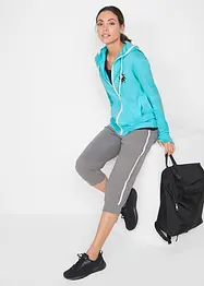 Lot de 2 pantalons de jogging en coton, coupe corsaire, bonprix