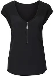 T-shirt à empiècement dentelle, bonprix