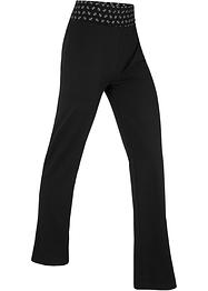Pantalon fluide avec revers à la taille, Straight, bpc bonprix collection