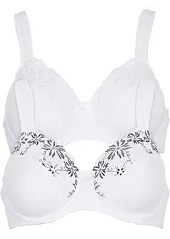 Soutiens-gorge à armatures et bretelles rembourrées (lot de 2), bonprix
