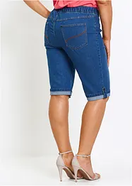 Bermuda en jean avec taille entièrement élastiquée, bonprix