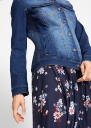 Veste en jean avec smocks latéraux, bpc bonprix collection