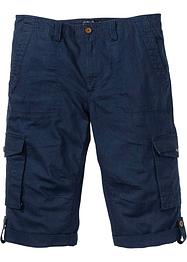 Bermuda long cargo avec lin, bpc bonprix collection