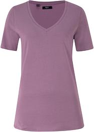T-shirt avec large encolure en V, bpc bonprix collection
