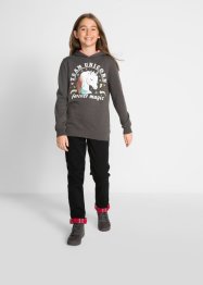Sweat-shirt fille à capuche avec paillettes, bpc bonprix collection