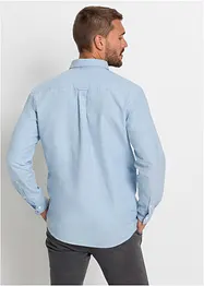 Chemise manches longues Oxford à broderie, bonprix