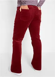 Pantalon stretch en velours côtelé, Bootcut, bonprix