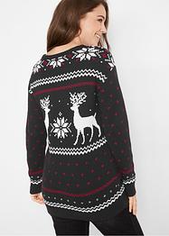 Pull à motif hivernal, bpc bonprix collection