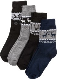 Lot de 4 paires de chaussettes thermo mixtes, bpc bonprix collection