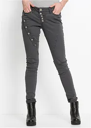 Pantalon avec patte de boutonnage en biais, bonprix