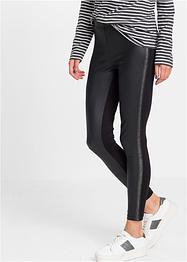 Legging Femme Stradivarius à Rayures Latérales - Taille 10 - Noir - Occasion Très Bon état