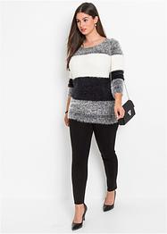 Pull duveteux à rayures, BODYFLIRT