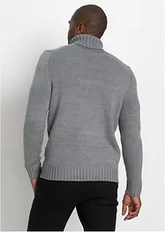 Pull col roulé à motif torsadé, bonprix