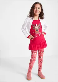 T-shirt de Noël et legging fille (Ens. 2 pces.), bonprix