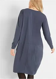 Robe de forme ovoïde en jersey de coton avec poches, manches longues et longueur genou, bpc bonprix collection