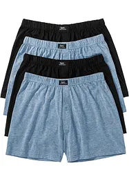 Lot de 4 caleçons amples en jersey, bonprix