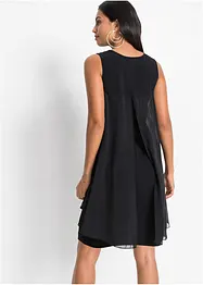 Robe en jersey et crêpe, bonprix