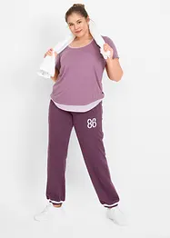 Pantalon sweat avec poches refermables, bonprix