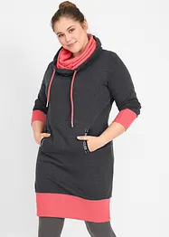 Robe sweat-shirt avec poche kangourou, bpc bonprix collection