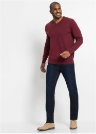 Jean multi-stretch avec empiècement taille confortable, Regular Fit Straight, bpc selection
