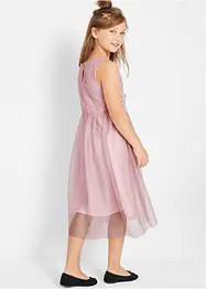 Robe midi avec empiècement dentelle, bonprix